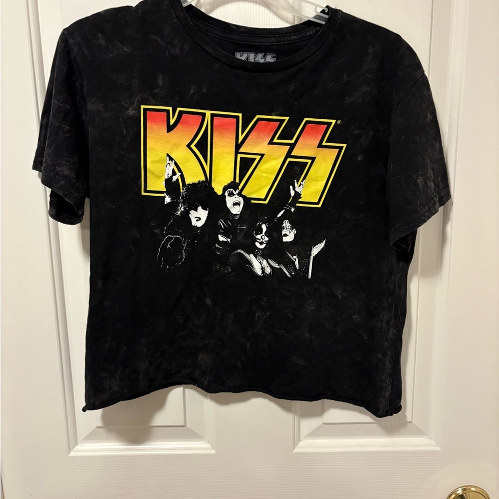 Kiss Kids Black and Yellow Graphic Tee